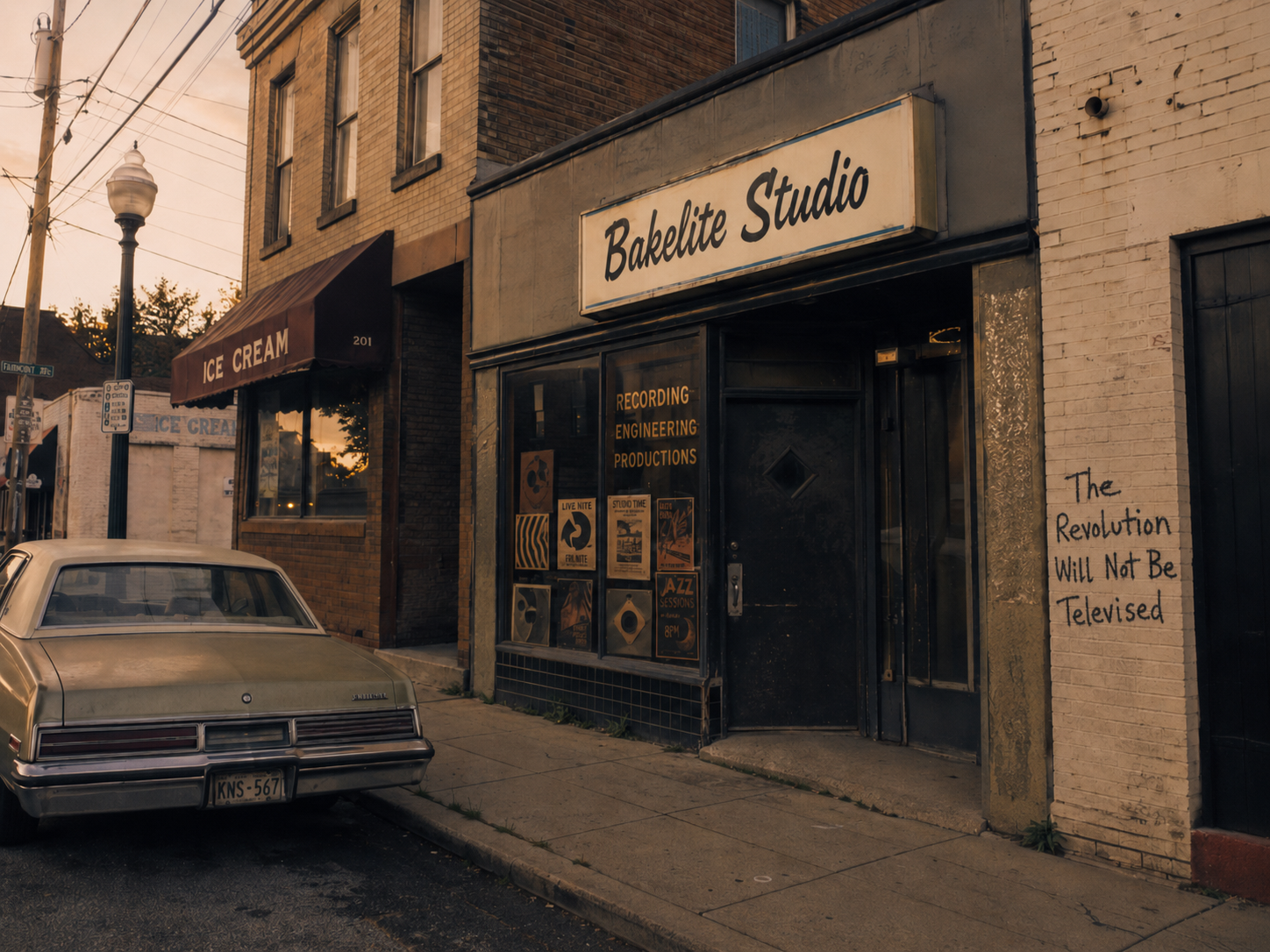 The original Bakelite Studio during its early years