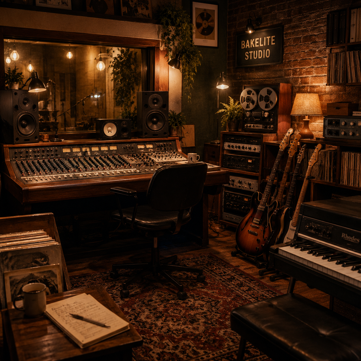 Interior of Bakelite Studio